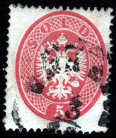1861-Lombardo Veneto (O=used) 5s.rosa - Lombardo-Vénétie