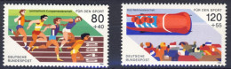 1986-Germania (MNH=**) Serie 2 Valori Corsa,bob A Quattro - Andere & Zonder Classificatie