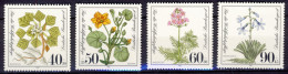 1981-Germania (MNH=**) Serie 4 Valori Fiori,aiuti Umanitari - Unused Stamps