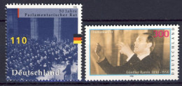 1998-Germania (MNH=**) Due Serie Due Valori Apertura Parlamento, Gunther Ramin - Sonstige & Ohne Zuordnung