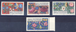 1985-Germania (MNH=**) Serie 4 Valori Fiori, Aiuti Umanitari - Sonstige & Ohne Zuordnung