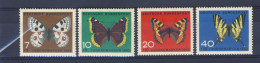 1962-Germania (MNH=**) Serie 4 Valori Farfalle, Pro Juventute - Altri & Non Classificati