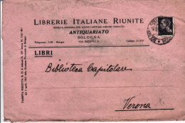 1935-Imperiale C.7,50 Isolato Su Fascetta Per Libri - Marcophilia