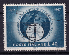 1967 Circa PERFIN F.P. (Francesco Parisi) Su Societa' Geografica Lire 40, Usato - 1961-70: Usati