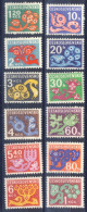 1971-Cecoslovacchia (MNH=**) Servizi Serie 12 Valori Fiori Stilizzati - Otros & Sin Clasificación