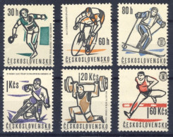 1963-Cecoslovacchia (MNH=**) Serie 6 Valori Sport - Sonstige & Ohne Zuordnung
