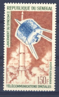 1964-Senegal (MNH=**) Posta Aerea Serie 1 Valore Spazio Telecomunicazioni - Sénégal (1960-...)