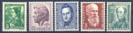 1936/61-Svizzera (MNH=**) 5 Valori - Sonstige & Ohne Zuordnung