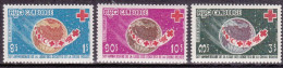 1969-Cambogia (MNH=**) S.3v."Annniv.società Tra Croci Rosse"catalogo Yvert Euro  - Cambodge