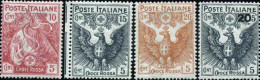 1915-Italia (MNH=**) S.4v."Pro Croce Rossa"cat.Sassone Euro 200 - Nuevos