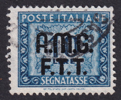1948-Trieste AMG-FTT (O=used)  Segnatasse L.10 Azzurro - Usati
