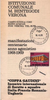 1969-VERONA Cent. Bentegodi Scherma Annullo Speciale (10.6) Su Programma Manifes - 1961-70: Marcofilia