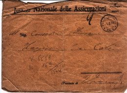 1918-Posta Militare/164 C.2 (1.9) Su Busta Franchigia Busta Intestata Ist. Naz.  - Marcophilia