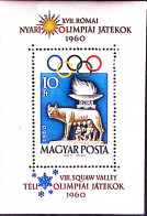 1960-Ungheria Olimpiadi Roma Foglietto F.10 Nuovo Gomma Originale Ed Integra - Andere & Zonder Classificatie