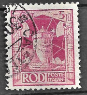 1930 CASTELLOS/ ISOLA DI RODI C.2 Quasi Completo, Su Francobollo Rodi C.5 - Egée (Rodi)