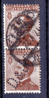 1908 Circa PERFIN D Et J (D Et Biederman) Su Coppia Michetti C.40, Usata - Oblitérés