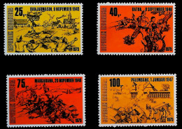 1975-Indonesia (MNH=**) Serie 4 Valori Anniversario Indipendenza - Indonésie
