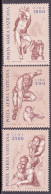 1976-Vaticano (MNH=**) Posta Aerea S.3v."Giudizio Universale"catalogo Sassone Eu - Sonstige & Ohne Zuordnung