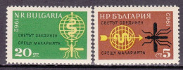 1962-Bulgaria (MNH=**) S.2v."Lotta Alla Malaria"catalogo Yvert Euro 2,75 - Andere & Zonder Classificatie