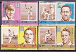 1984-Nevis (MNH=**) S.8v."Cricket" - Amerika (Varia)