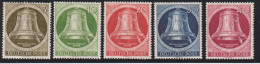 1952-Germania (MLH=*) S.4v. Campana Della Libertà Battaglio A Destra - Unused Stamps