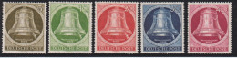 1952-Germania (MLH=*) S.4v. Campana Della Libertà Battaglio A Destra - Neufs