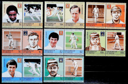 1984-Grenadine Di St.Vincent (MNH=**) S.16v."Cricket" - St.Vincent & Grenadines