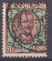 1901-Italia (O=used) L.1 Floreale Con Perforazione A.R. - Marcophilia