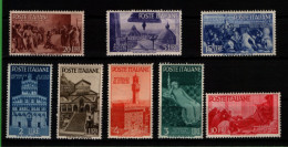 1948-Italia (MNH=**) Serie 8 Valori Avvento Della Repubblica - 1946-60: Mint/hinged