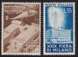1951-Italia (MLH=*) Serie 2 Valori 29° Fiera Di Milano - 1946-60: Nieuw/plakker