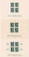1937-Germania (MNH=**) Tre Foglietti Di Hitler Compleanno, Cultura Berlino - Neufs