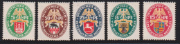 1929-Germania (MLH=*) Serie 4 V.stemmi Regionali - Ungebraucht