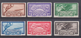 1933-Tripolitania (MNH=**) S.6 Valori Zeppelin - Tripolitania