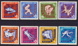 1964-Romania (MNH=**) S.8v." Olimpiadi Invernali Di Innsbruck" - Sonstige & Ohne Zuordnung
