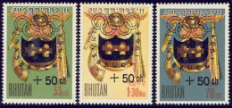 1964-Bhutan (MNH=**) S.3v." Olimpiadi Di Innsbruck" Cat.Yvert 2011 Euro 13.50 - Bhutan