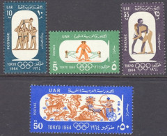 1964-Egitto (MNH=**) S.4v." Olimpiadi Di Tokyo" - Other & Unclassified