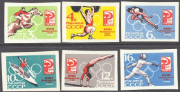 1964-Russia (MNH=**) S.6v.non Dentellati " Olimpiadi Di Tokyo" - Otros & Sin Clasificación