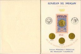 1965-Paraguay (MNH=**) Libretto Emissione Di Monete E Medaglie Olimpiadi Di Toky - Paraguay