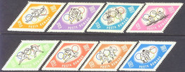 1964-Romania (MNH=**) S.8v." Olimpiadi Di Tokyo" - Sonstige & Ohne Zuordnung