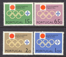 1964-Portogallo (MNH=**) S.4v." Olimpiadi Di Tokyo" - Sonstige & Ohne Zuordnung