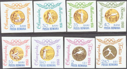 1964-Romania (MNH=**) S.8v.non Dentellati " Olimpiadi Di Tokyo Medaglie D'oro Ru - Sonstige & Ohne Zuordnung