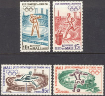 1964-Mali (MNH=**) S.4v." Olimpiadi Di Tokyo" - Malí (1959-...)