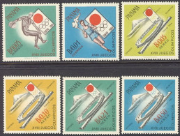 1964-Panama (MNH=**) S.6v." Olimpiadi Di Tokyo" - Panamá