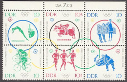 1964-Germania (MNH=**) S.6v.in Blocco " Olimpiadi Di Tokyo" - Andere & Zonder Classificatie