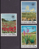 1970-Cipro (MNH=**) S.3v."Anno Europeo Per La Conservazione Della Natura Flora" - Otros & Sin Clasificación