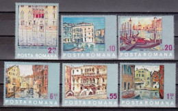 1972-Romania (MNH=**) S.6v."Unesco Salvaguardia Di Venezia,quadri" - Sonstige & Ohne Zuordnung