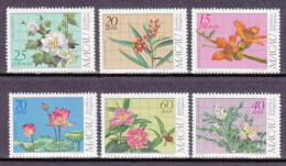 1983-Macao (MNH=**) S.6v."Piante Medicinali" - Unused Stamps