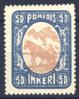 1920-Ingria Russia (MNH=**) 50k. Contadino Aratro - Sonstige & Ohne Zuordnung