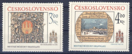 1984-Cecoslovacchia (MNH=**) Serie 2 Valori Arte - Sonstige & Ohne Zuordnung