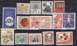 1960circa-Cecoslovacchia (MNH=**) Lotticino 13 Valori - Sonstige & Ohne Zuordnung